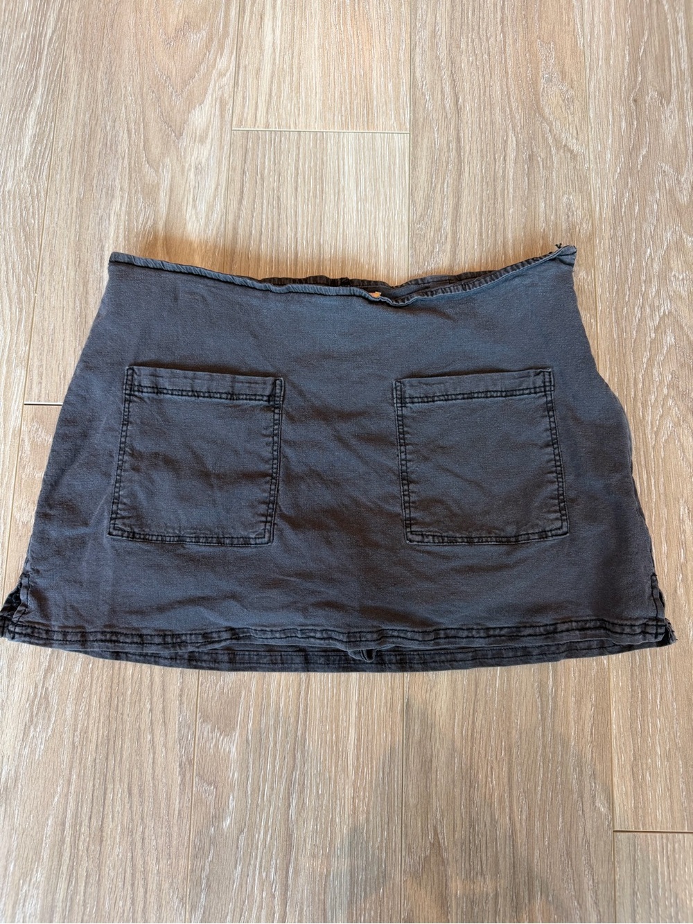 Urban Outfitters Black Mini Skirt with Front Patch Pockets